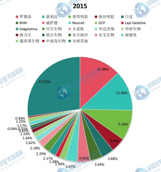全球2015年主流企業(yè)產(chǎn)量市場份額 全球2015年主流企業(yè)產(chǎn)量市場份額
