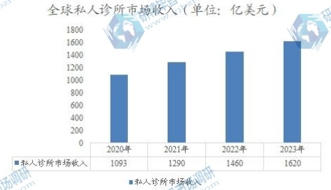 全球私人診所市場收入