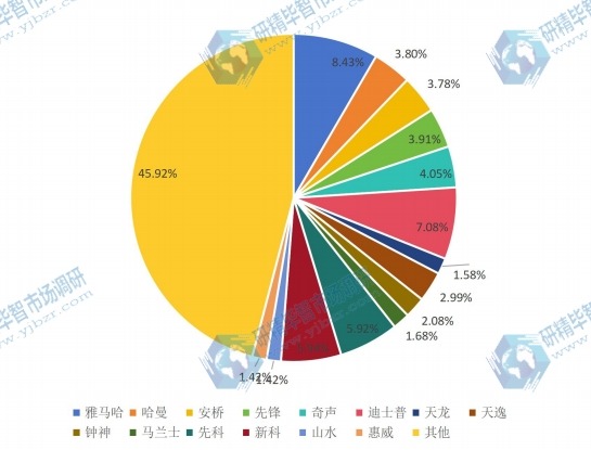 中國2015年功放主要企業(yè)銷量市場份額 中國2015年功放主要企業(yè)銷量市場份額