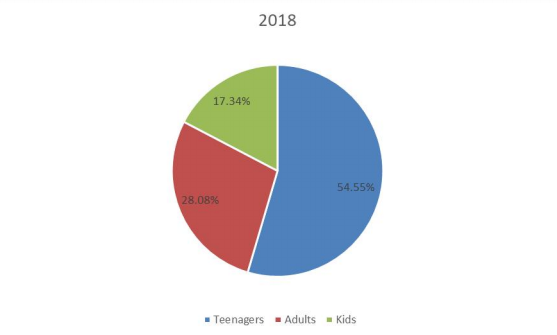 2018年按應(yīng)用劃分的全球滑板銷售市場(chǎng)份額(%) 2018年按應(yīng)用劃分的全球滑板銷售市場(chǎng)份額(%)