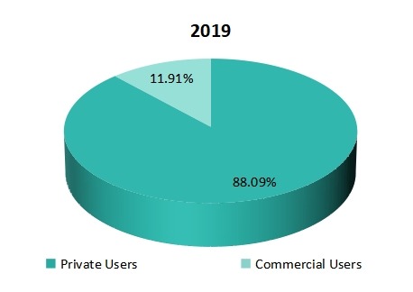 2019年美國女性安全軟件市場份額(按應用程序) 2019年美國女性安全軟件市場份額(按應用程序)